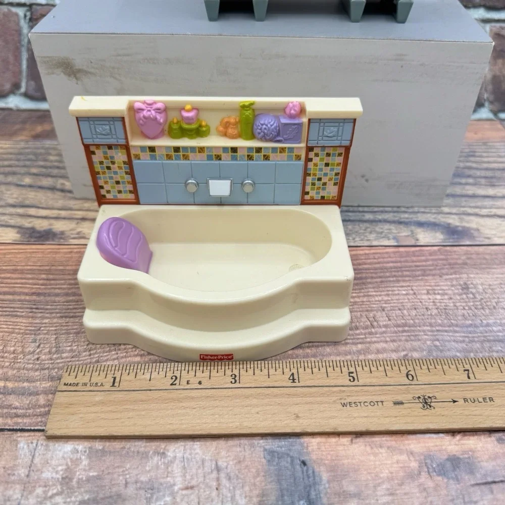 Fisher Price Loving Family Dollhouse Replacement Staircase Bathtub Dining Hutch